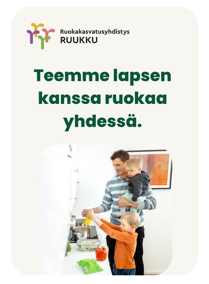 Teemme lapsen kanssa ruokaa yhdessä