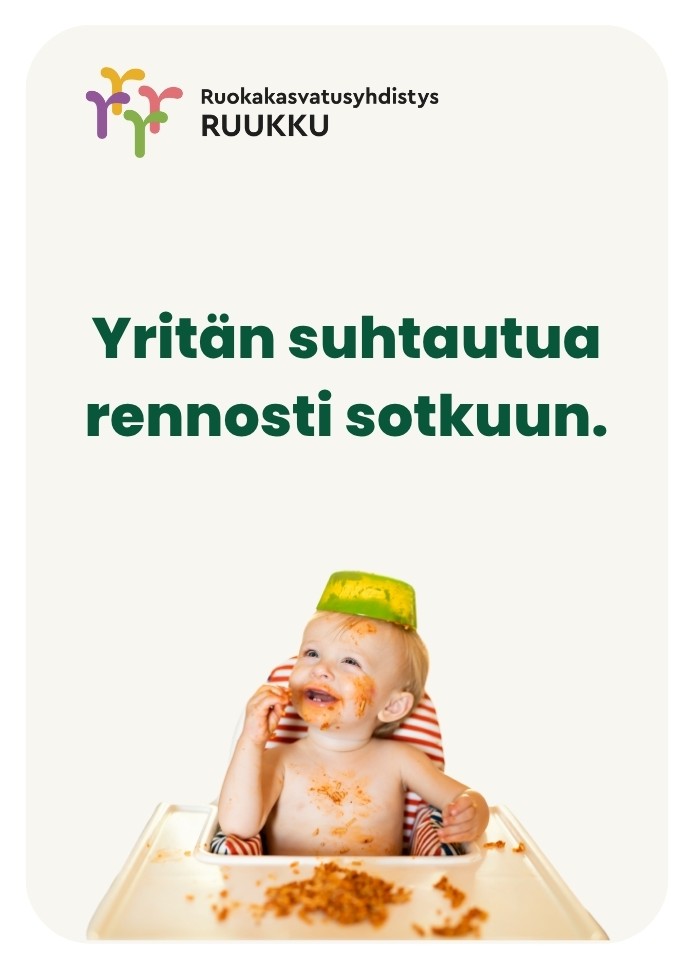 Yritän suhtautua rennosti sotkuun